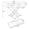 Tendedero para secar ropa de pie plegable 144cm Tendedero para secar ropa de pie plegable 144cm