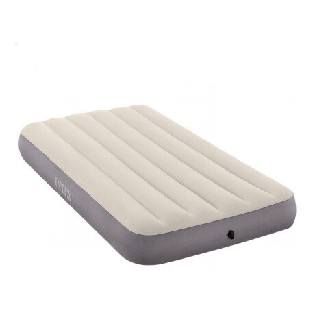 INTEX COLCHON DURA-BEAM BASICO 1 PLAZA - VALVULA 2en1 CREMA Intex Colchon Dura-beam Basico 1 Plaza - Valvula 2en1 Crema