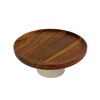 BANDEJA RED MADERA C/BASE 21.5X9.5CM Unica