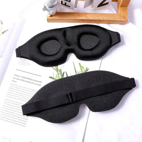 Tapaojos con almohadilla para viaje Negro