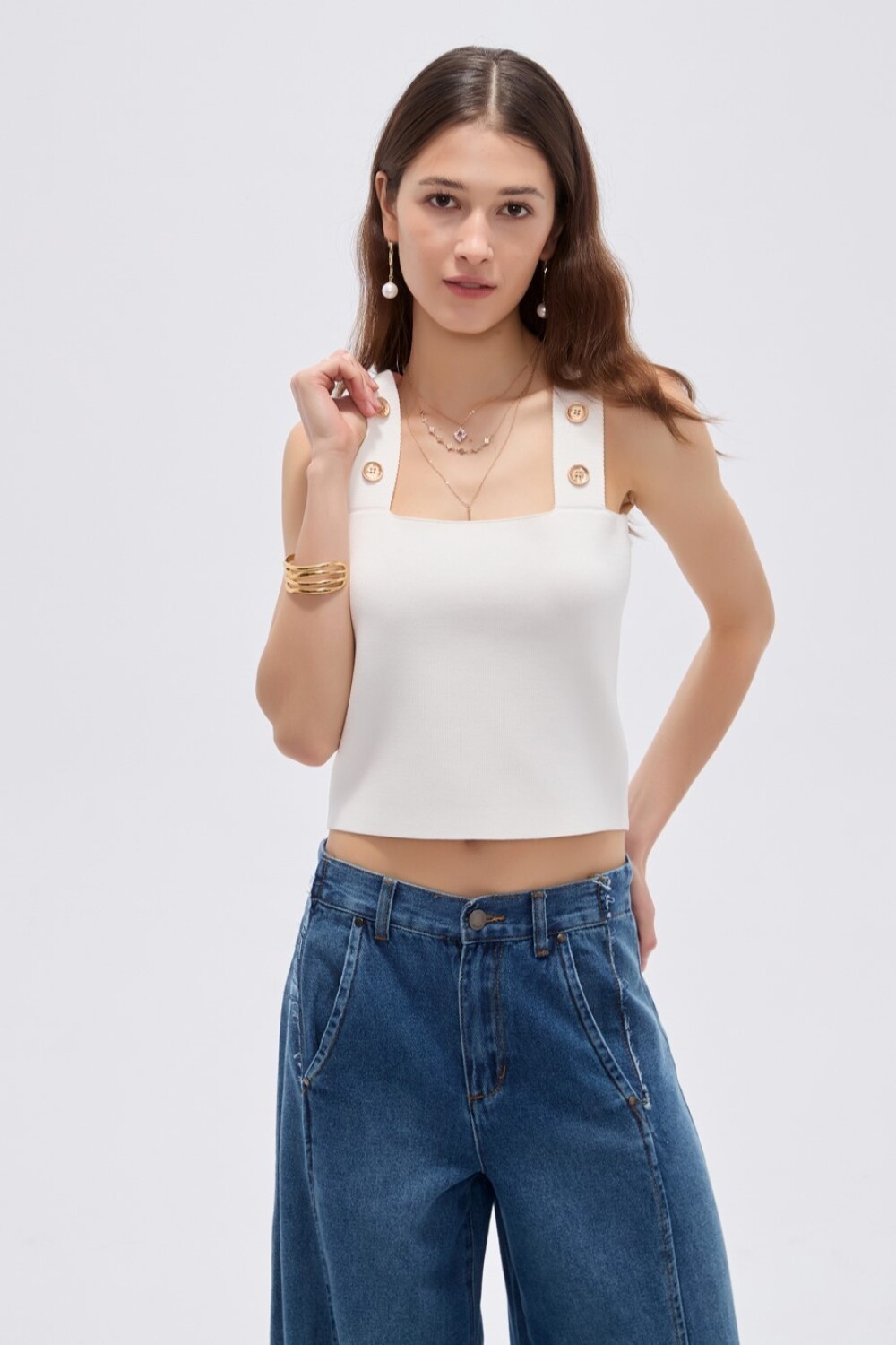 Tops Feral Marfil / Off White