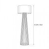 LAMPARA DE PIE IMBUIA CUP BEIGE CL COMB/MARRON Unica