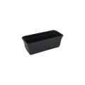 MACETA JARDINERA RECTANGULAR 8LTS 45X16X12CM NEGRO