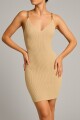 Vestido V-Rush Beige