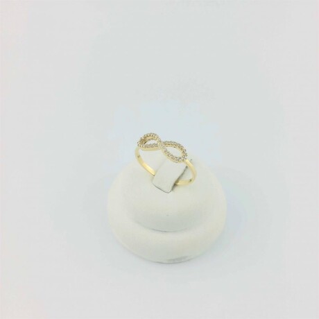Anillo de oro 9k con circonias. Modelo INFINITO. Anillo de oro 9k con circonias. Modelo INFINITO.