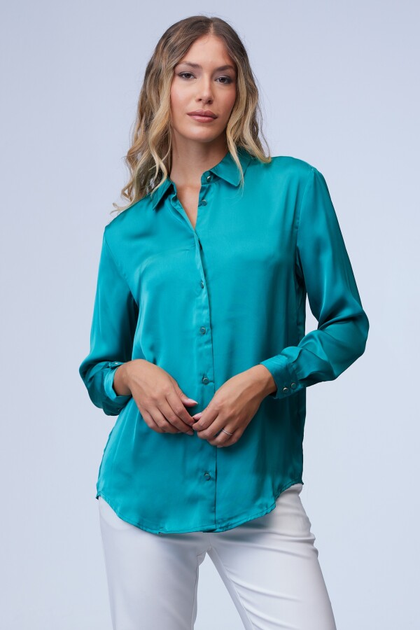 Camisa Saten VERDE