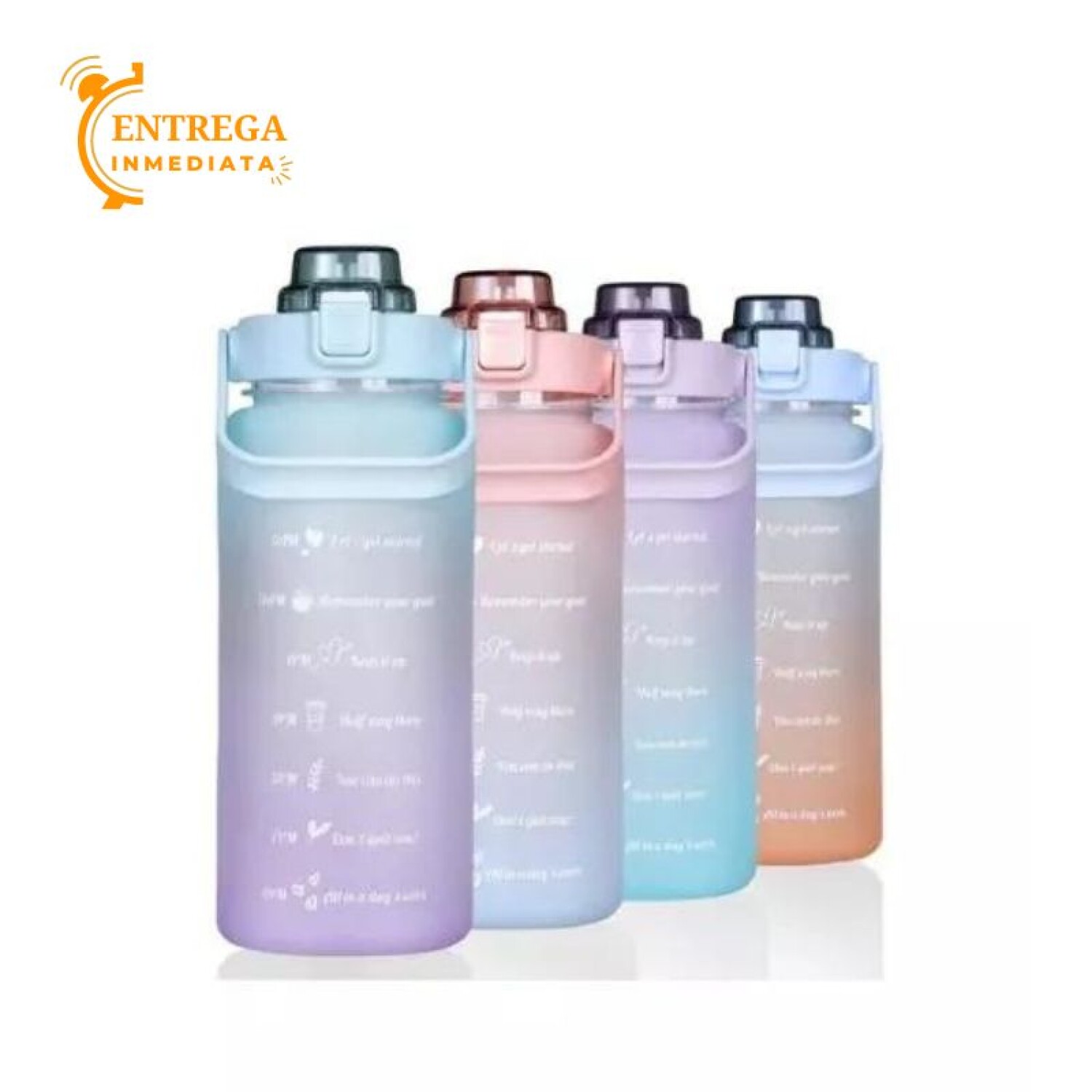 Pack 2 Botellas Agua Motivacional De 2 Litros Y 900 ML –