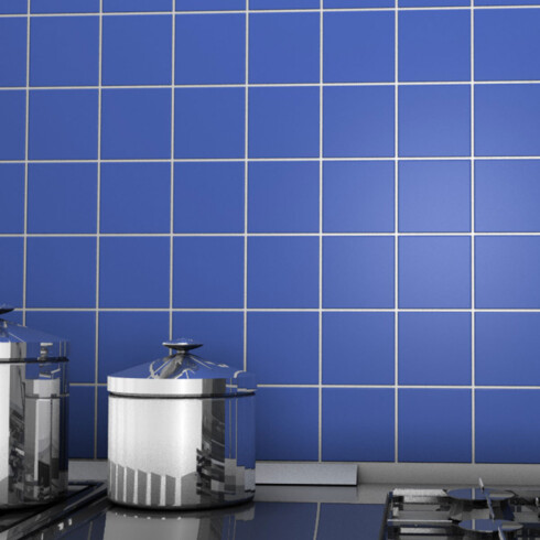 DECORADO DE 10X10 AZUL SERIE ROYAL CERAL BLANCO