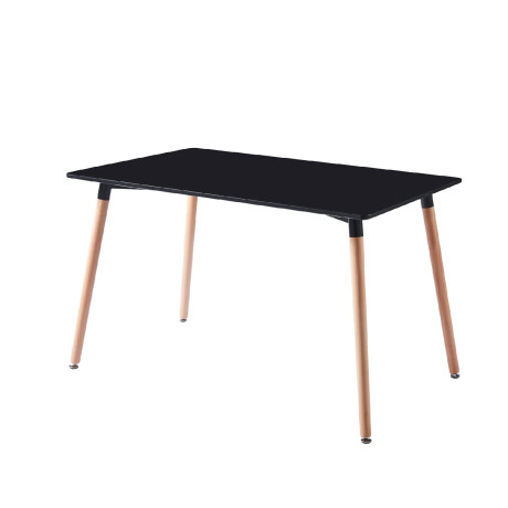 MESA DE COMEDOR EAMES RECTANGULAR 120X80 CM Mesa Eames Negra Rectangular 120cm x 80cm