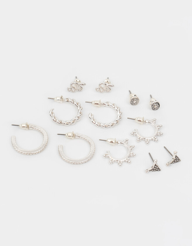 Aros Sets Bañada en Plata Set De Aros Bañados En Plata - Plateado