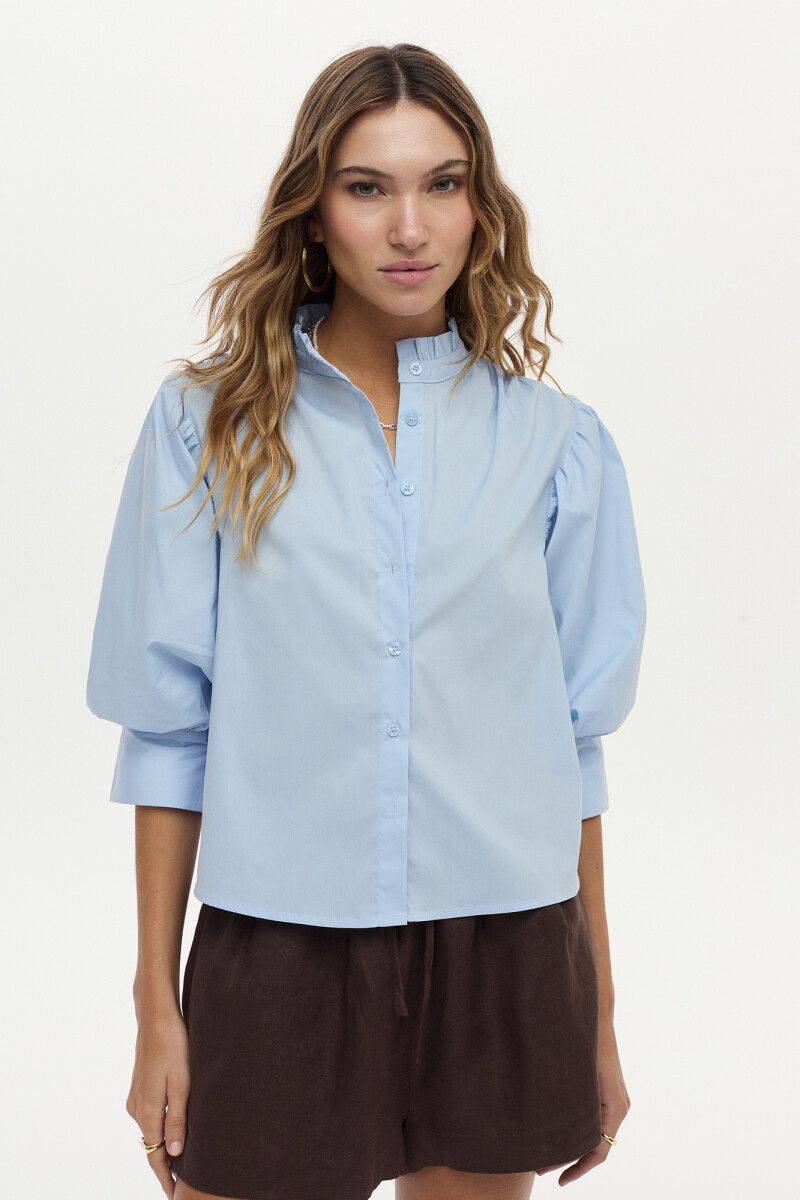 Camisa Iris Celeste