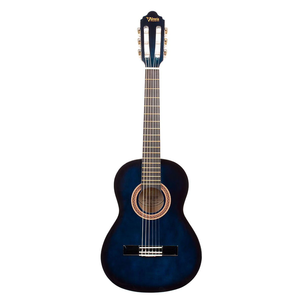 Guitarra Clasica Valencia Vc102 Niño 1/2 Blue 