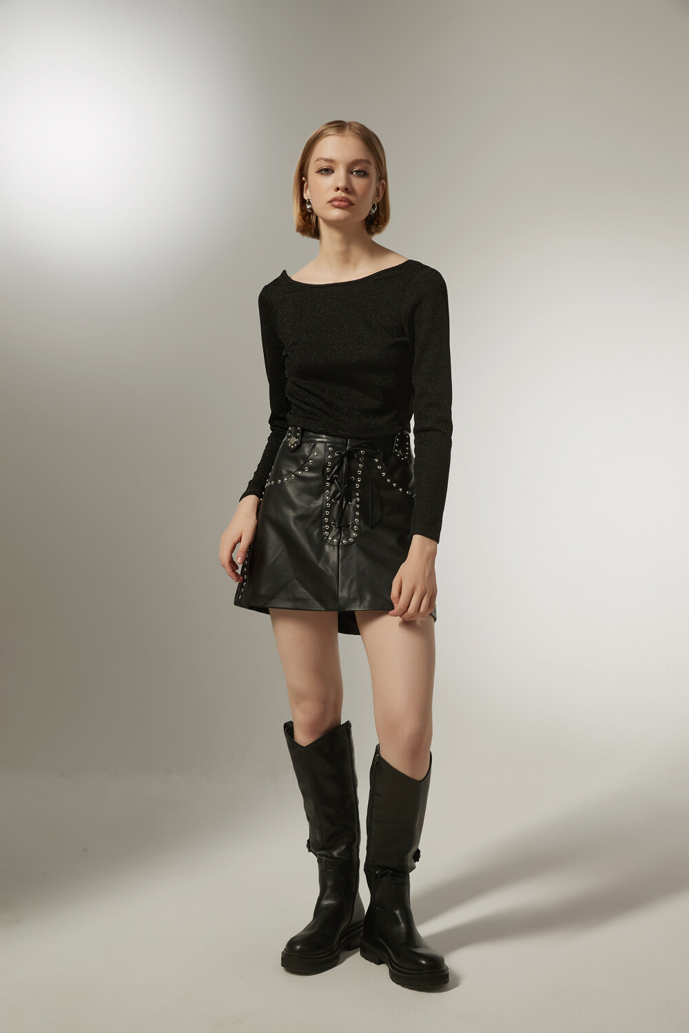 Falda Meral Negro