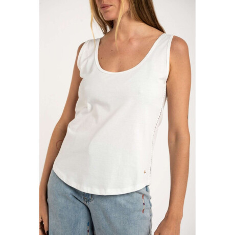 Musculosa Algodón Peinado Nacar