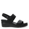 Sandalias de Mujer Lady Confort BORGER con plataforma Negro