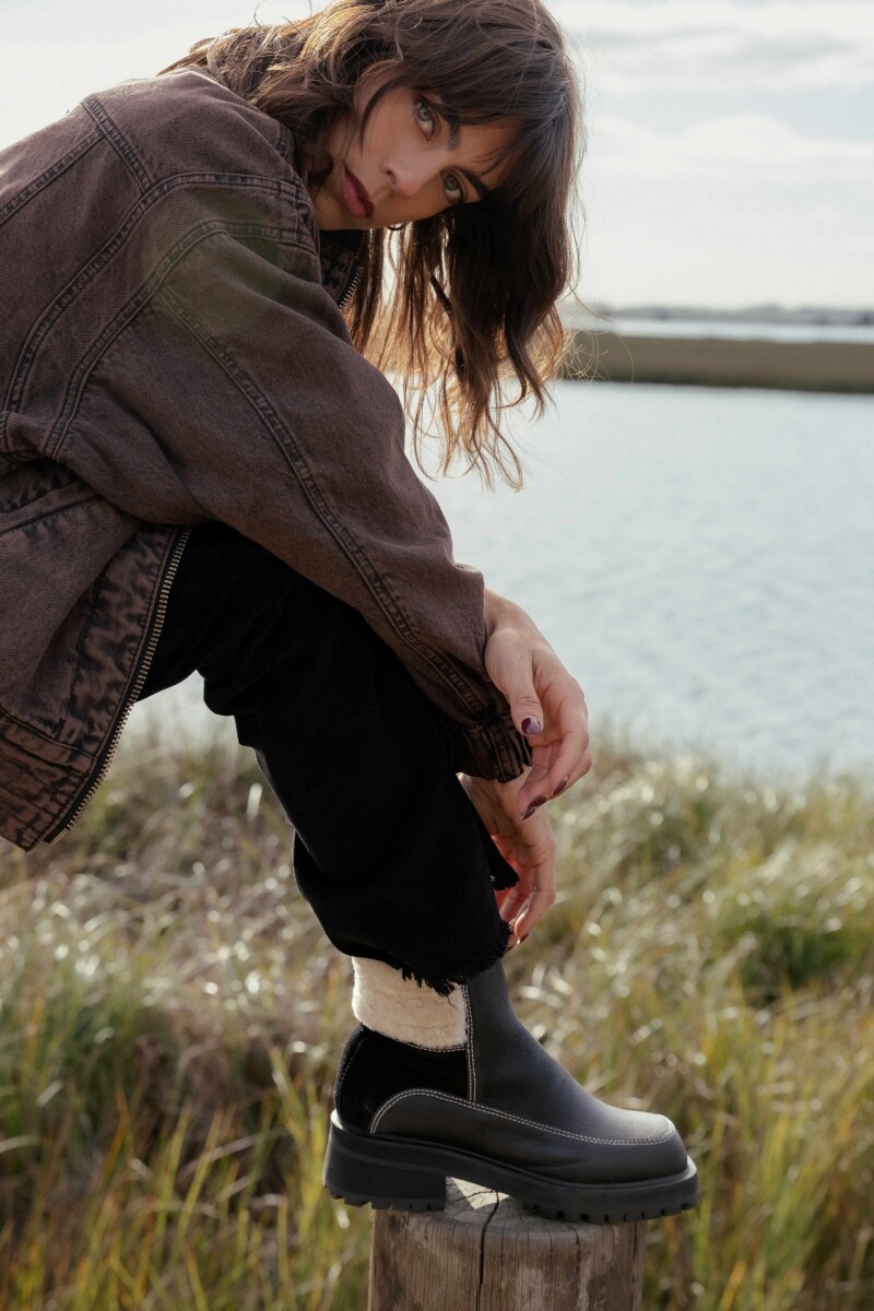 Bota Corderoy - Negro 