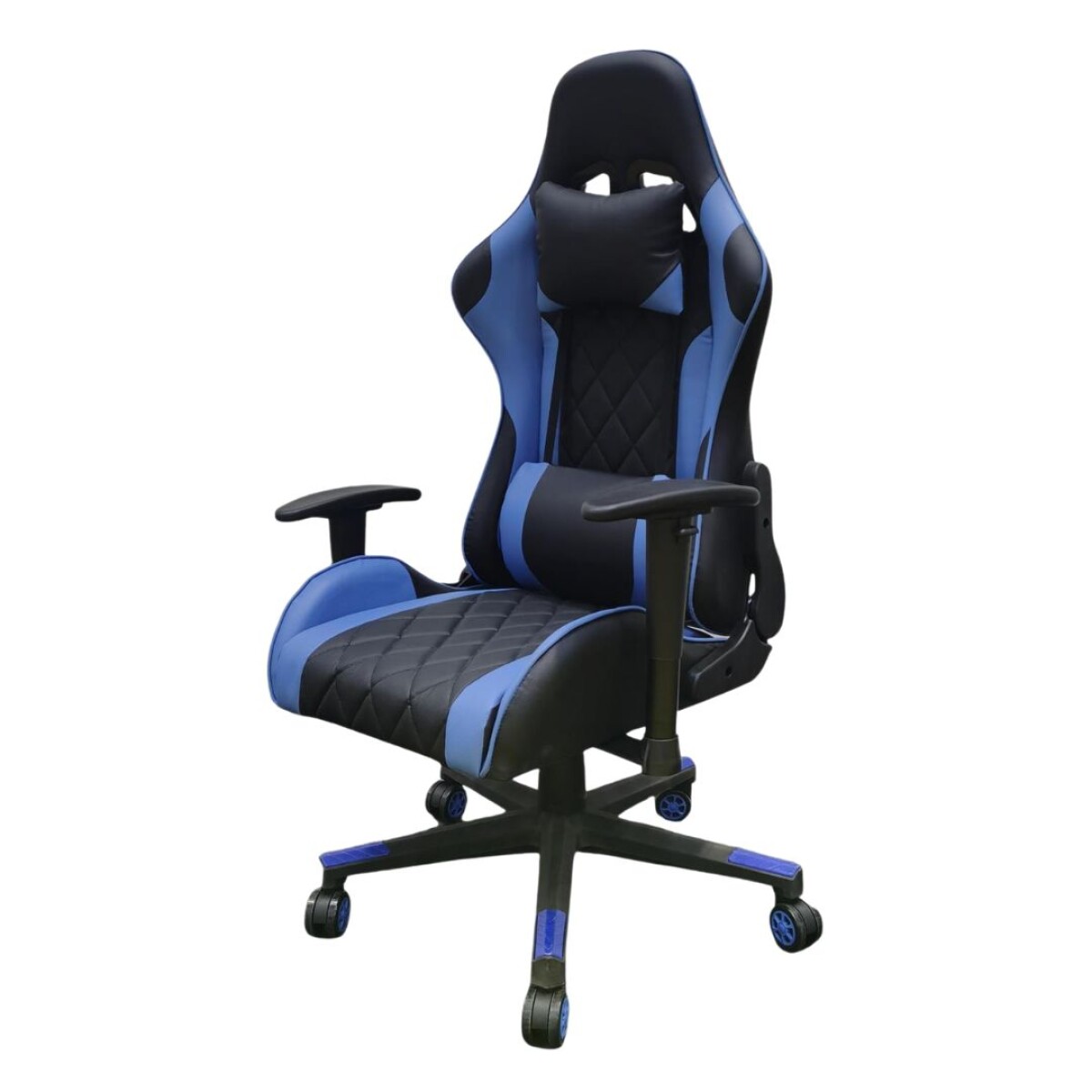 Silla Gamer Negra Azul ETIMEL 