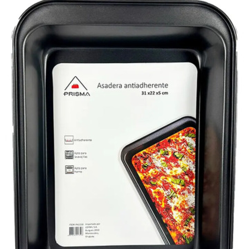 Asadera rectangular 31x22x5 cm PRISMA Asadera rectangular 31x22x5 cm PRISMA