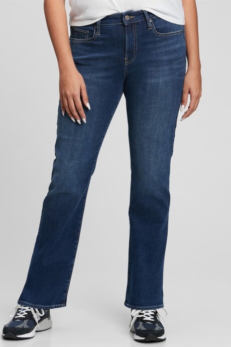 Jean New Classic Straight Mujer Dark Nieves