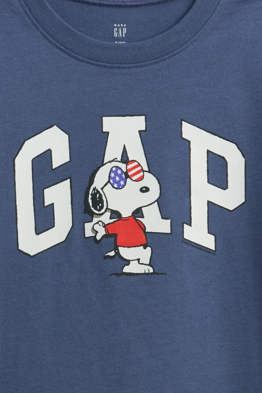 Remera Logo Snoopy Toddler Niño Quiet Blue