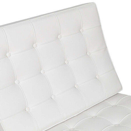 BUTACA C/PUFF PU BLANCO BARCELONA