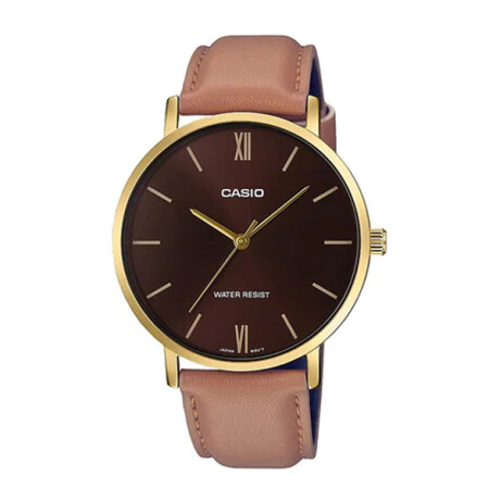 Reloj CASIO MTPVT01GL-5BUDF en Cuero Marrón Esfera 46mm 0