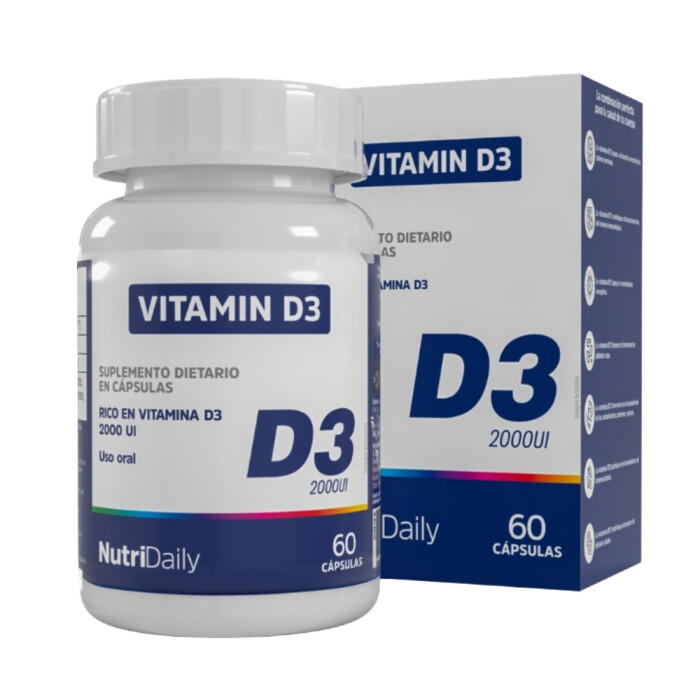 NUTRIDAILY VITAMIN D3 2000UI X 60 CAPS única