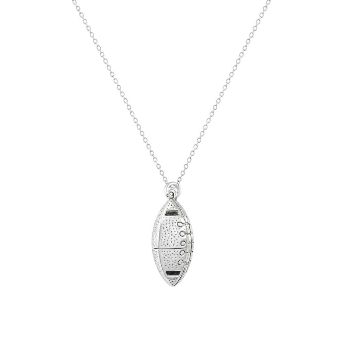 Dije Pelota de Rugby - Plata 925 - Sin Piedra CP6593 - sinpiedra 