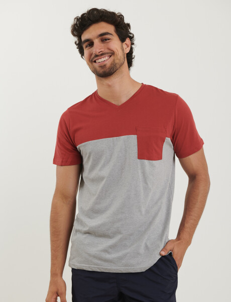 520771 T-SHIRTS NAVIGATOR Rojo/gris