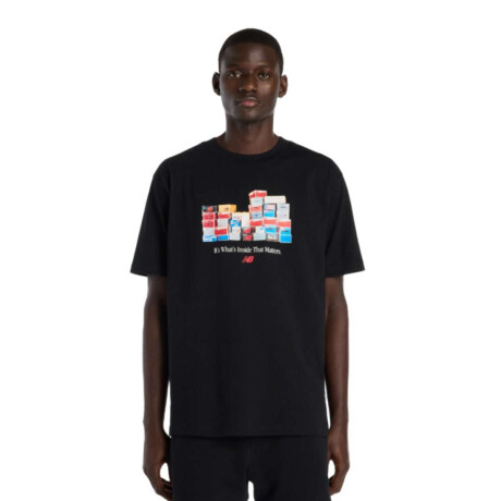 Remera New Balance Boxes Negro