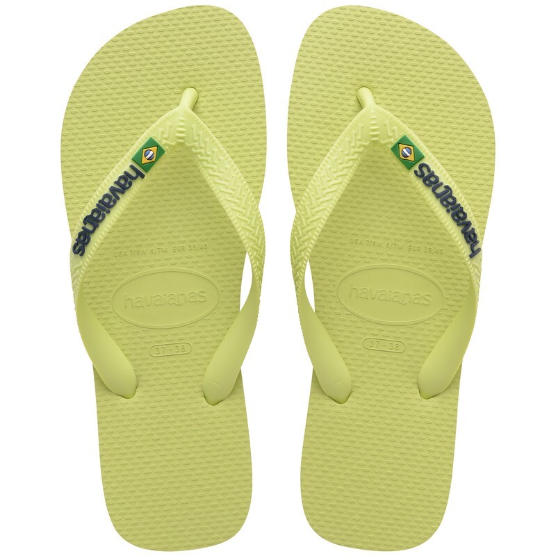 Ojotas Havaianas Brasil Logo Verde