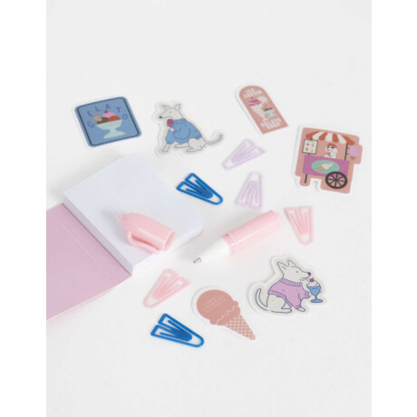 Mini Set De Librería Gelato Doggy Club Combinacion Multicolor