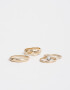 Sets Anillos Metal Sets De Anillos Con Metal - Dorado