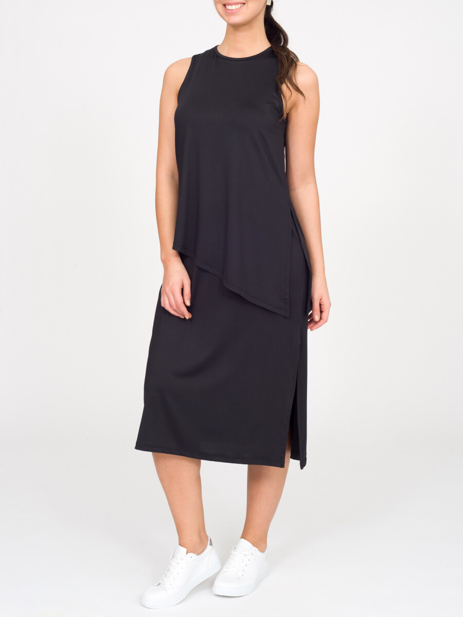 Vestido capas - negro 