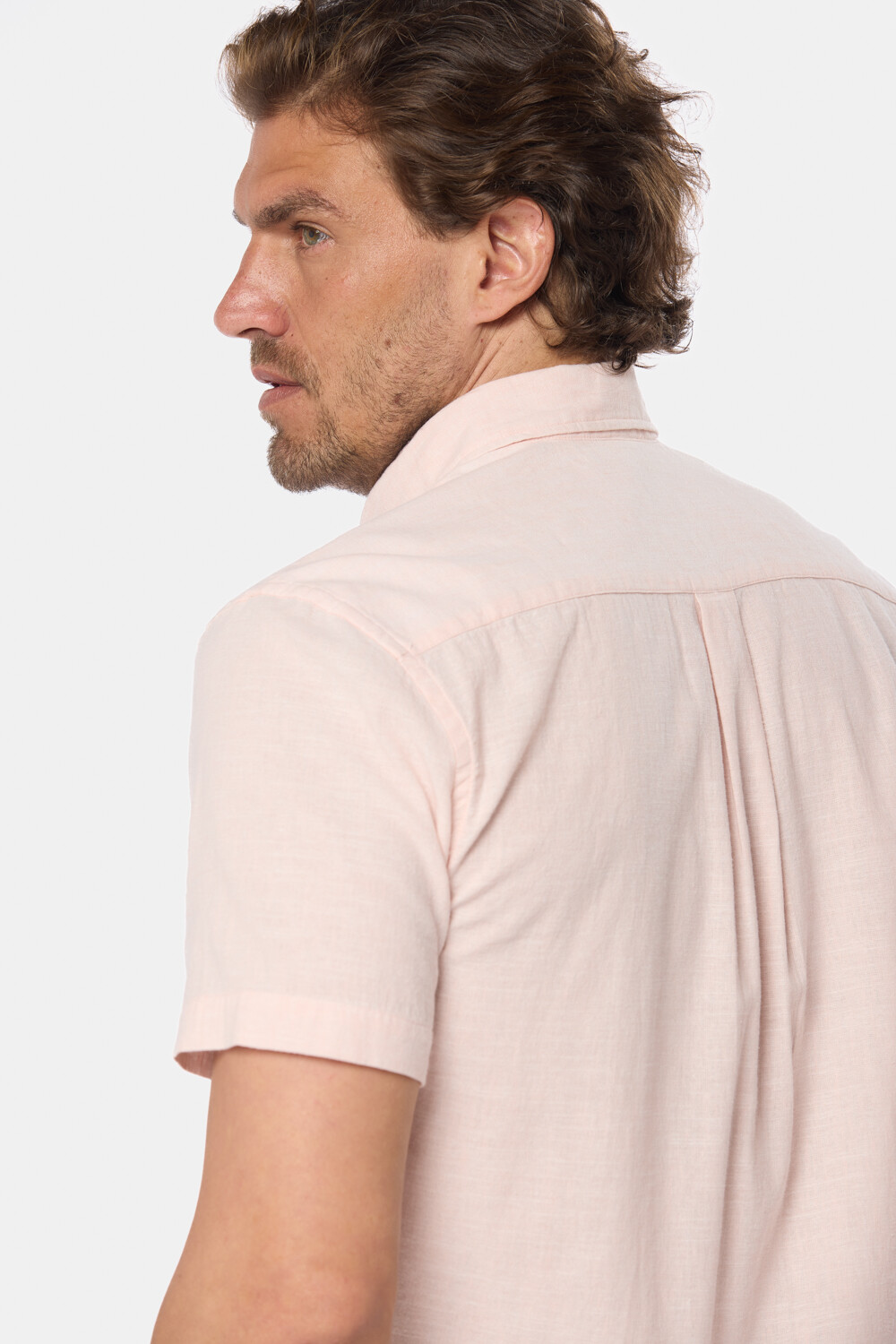CAMISA DE LINO Rosa