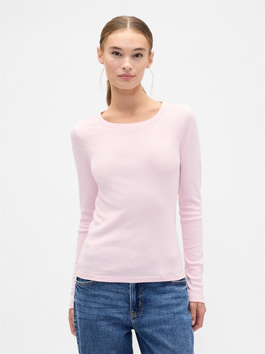 Remera Manga Larga Mujer - Pure Pink 