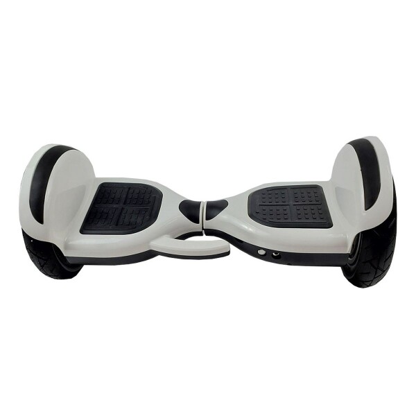 Skate Electrico Hoverboard Musica Bluetooth Luz Patineta 10" Variante Color Blanco