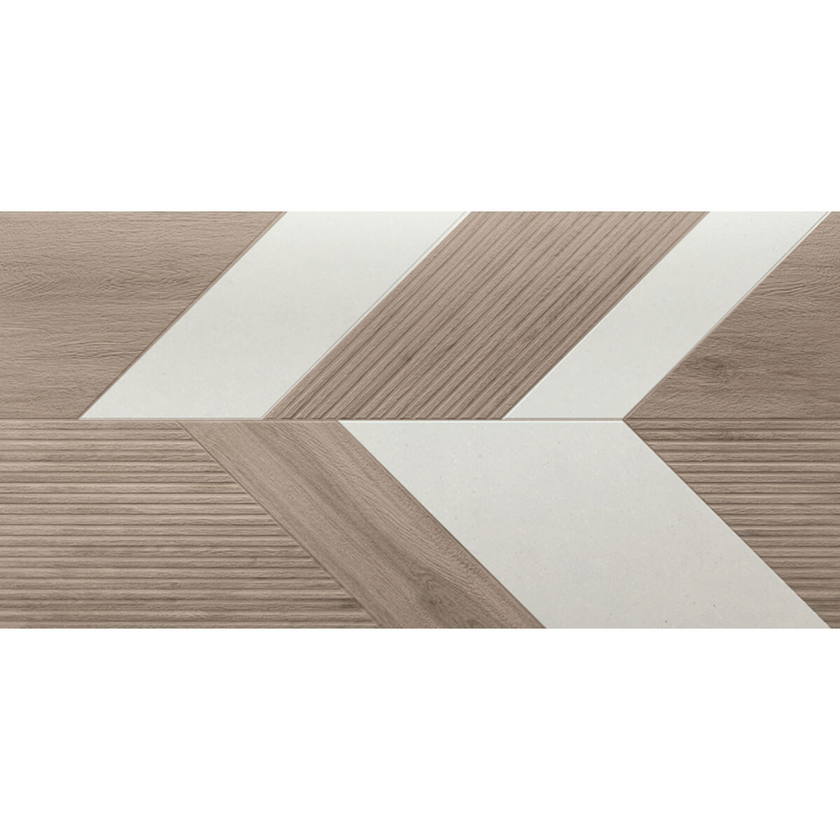 Porcelanato 60X120Cm Madera Village Soft Blanc Rectificado 