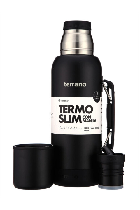 TERRANO TERMO NEW SLIM C/MANIJA+BOTA Negro Opaco