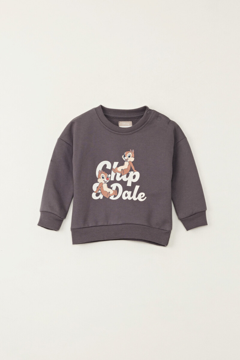 Buzo deportivo estampado - Gris 