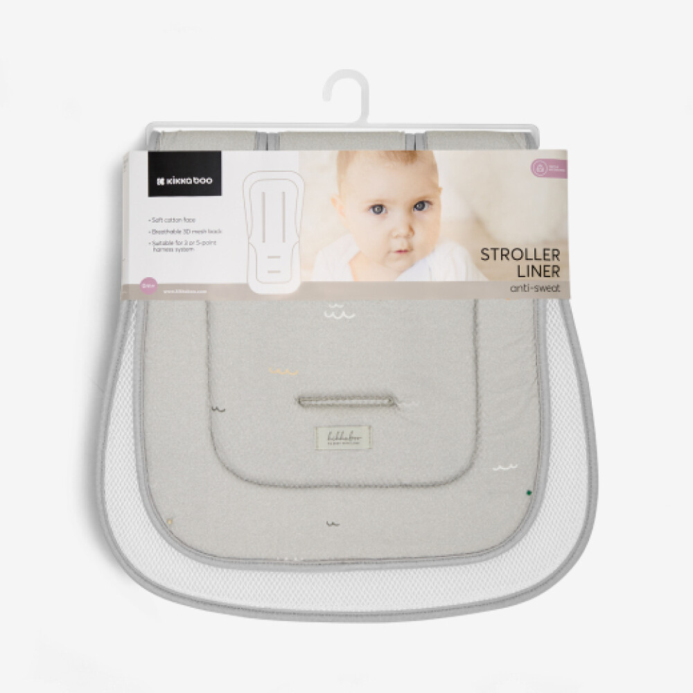 Colchon kikkaboo para coche universal gris
