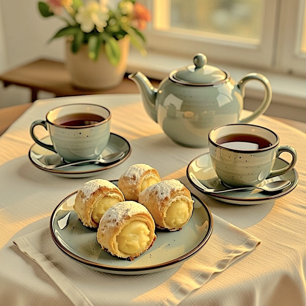 Cañoncitos de Crema Pastelera Cañoncitos de Crema Pastelera