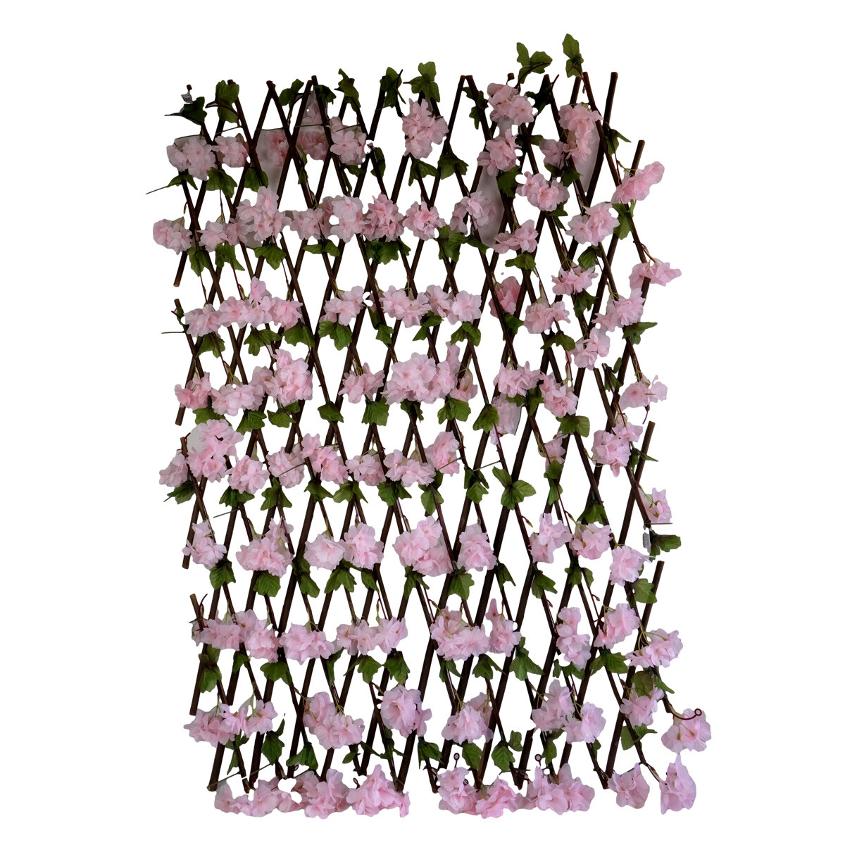 CERCO MADERA EXTENSIBLE C/FLORES RED 120X22CM CERRADO 35003 Q24 