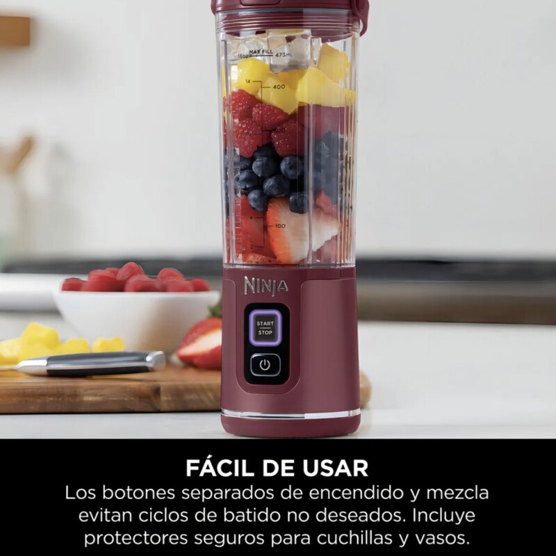 Licuadora Ninja Blast portátil Bc151eubk Bordo