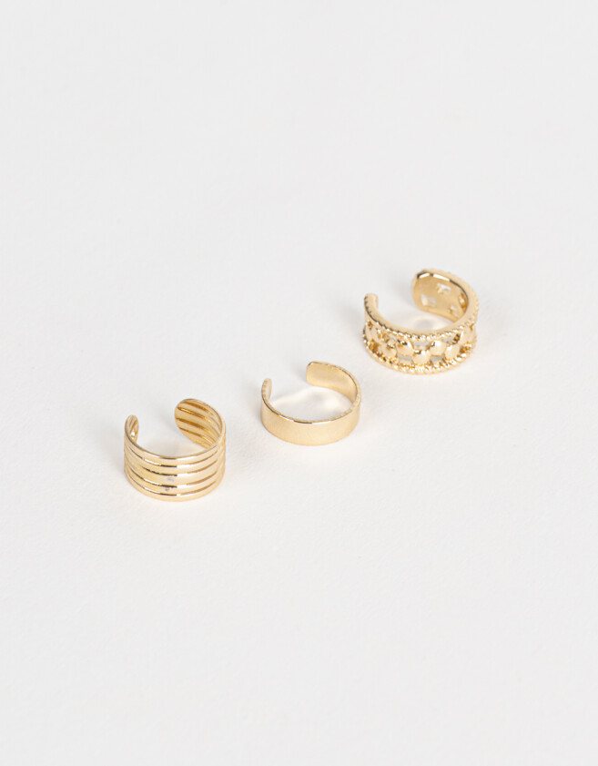 Bijou Cuff Set De Earcuffs - Dorado