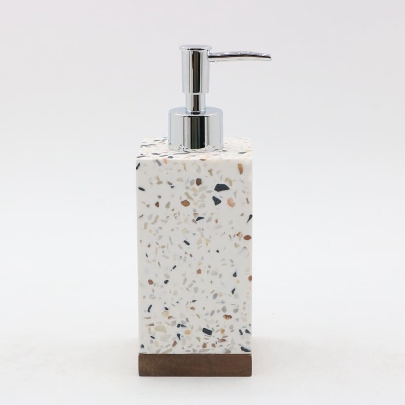 Dispensador de jabón rectangular marmol terrazo Dispensador de jabón rectangular marmol terrazo