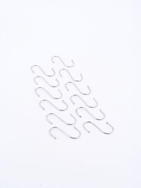 SET GANCHOS MULTIUSOS PLATEADO