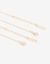 Pulseras Flexibles Sets Con Dijes Set De Pulseras Con Dije Candado Y Llave - Dorado