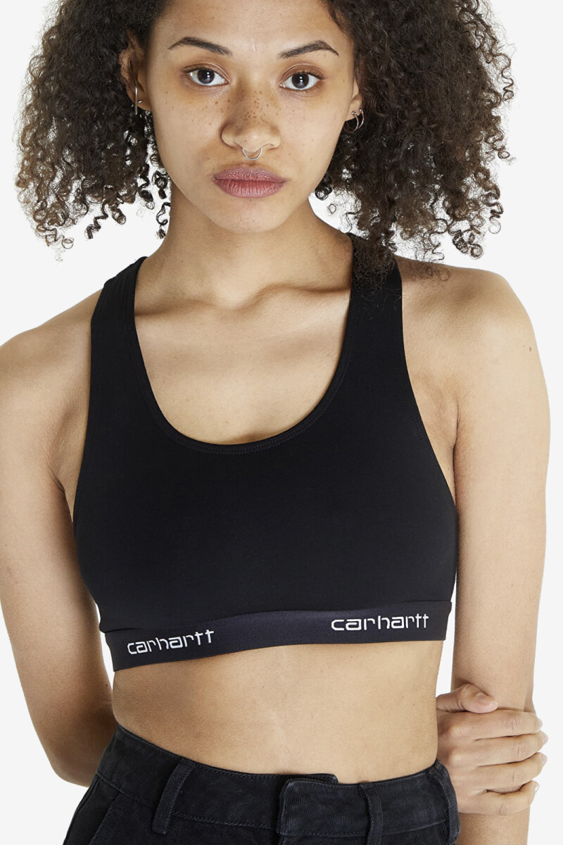 W' SCRIPT RACER TANK Negro