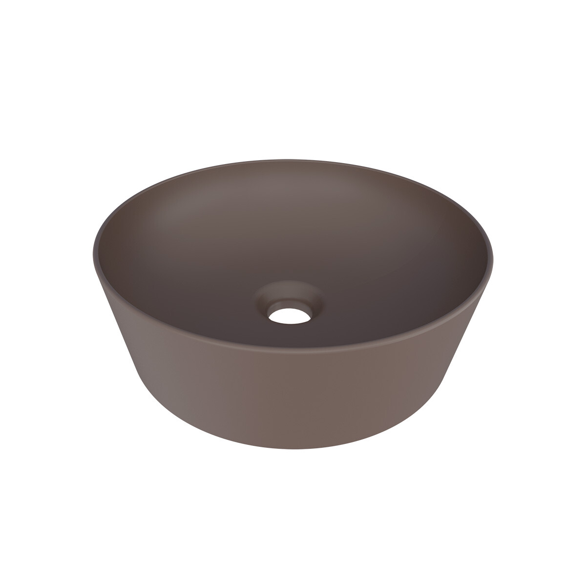 Bacha En Cerámica Modelo Malta Marrón 